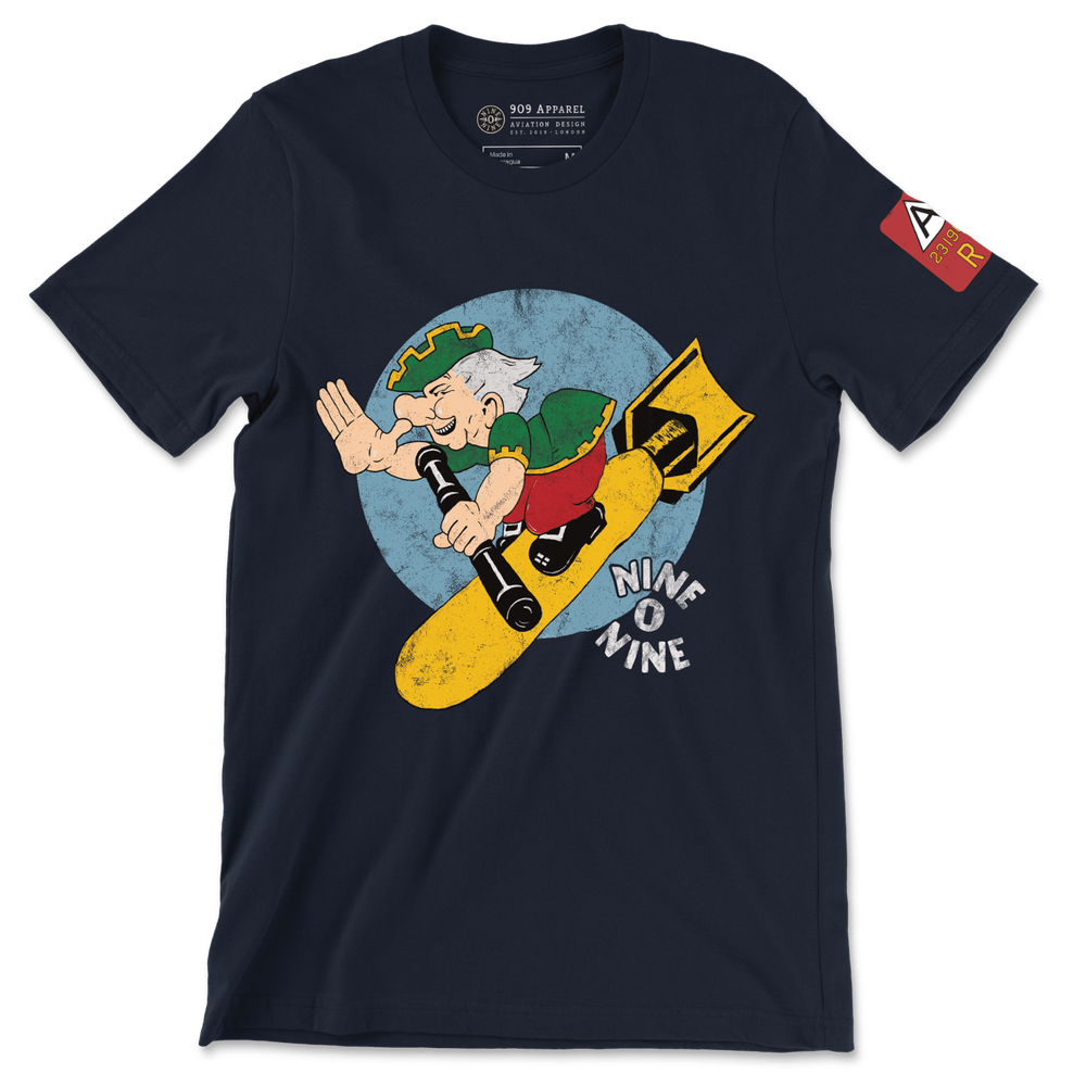 Nine-O-Nine Nose Art - World War 2 B-17 Flying Fortress T-Shirt by